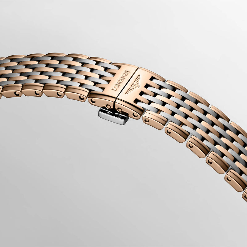 Longines La Grande Classique 29mm Steel and Rose Gold PVD Green Dial Quartz Bracelet Watch - Berry's Jewellers