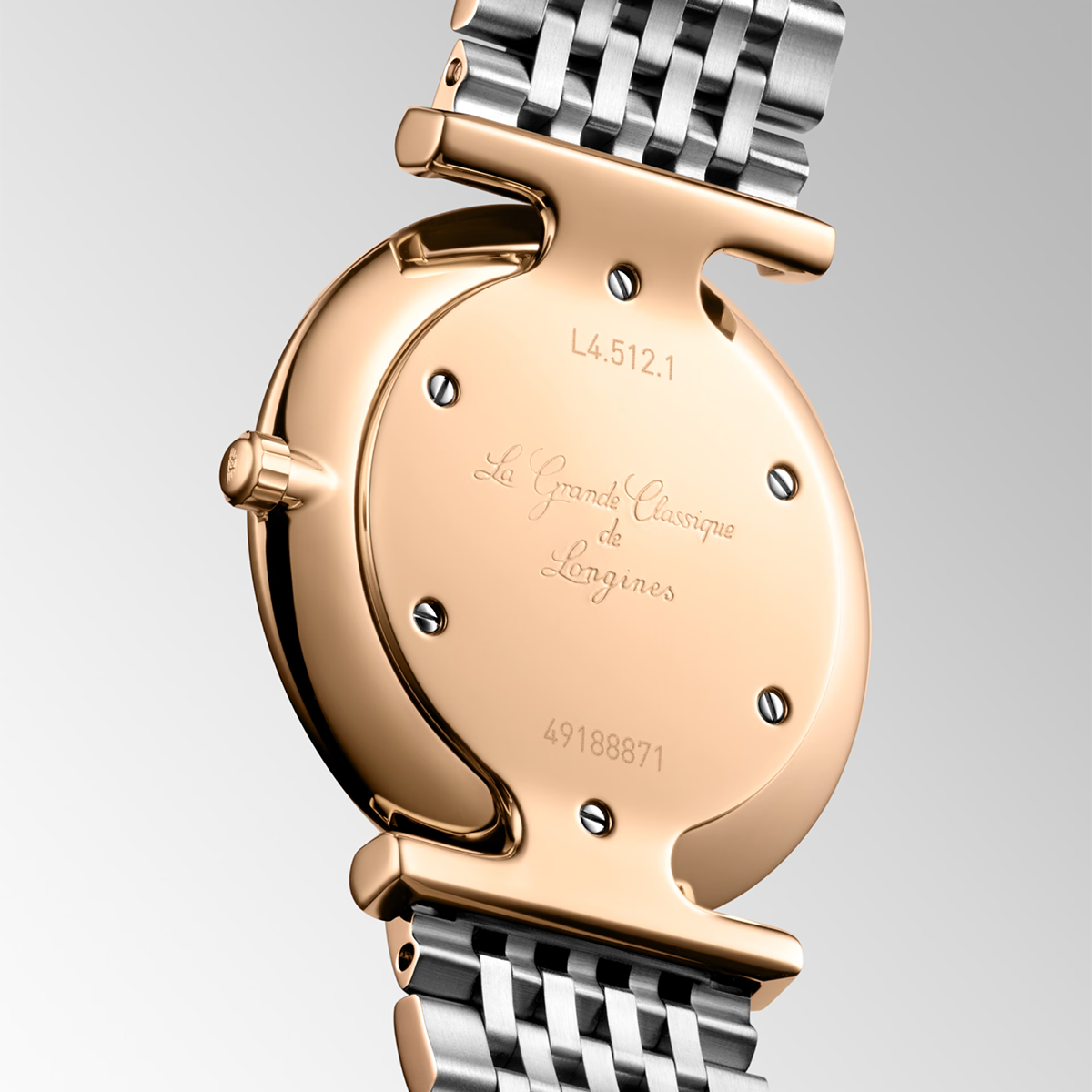 La Grande Classique 29mm White Dial Steel and Rose Gold PVD Watch