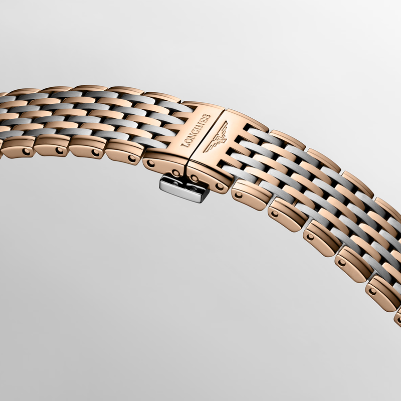 La Grande Classique 29mm White Dial Steel and Rose Gold PVD Watch