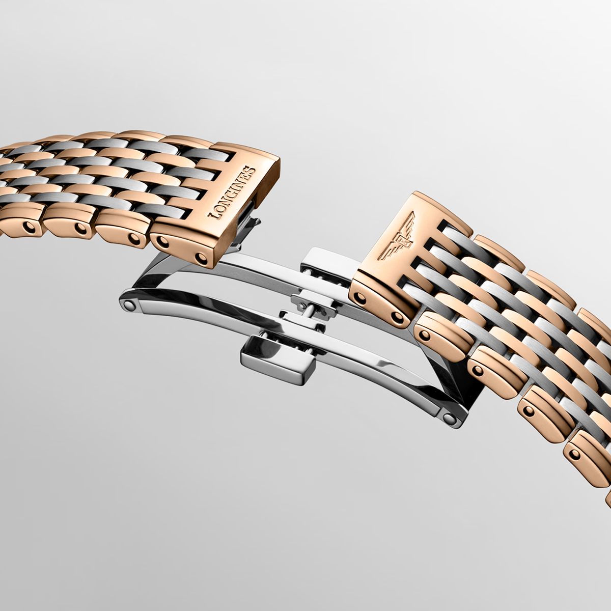 La Grande Classique 29mm White Dial Steel and Rose Gold PVD Watch