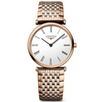 La Grande Classique 29mm White Dial Steel and Rose Gold PVD Watch