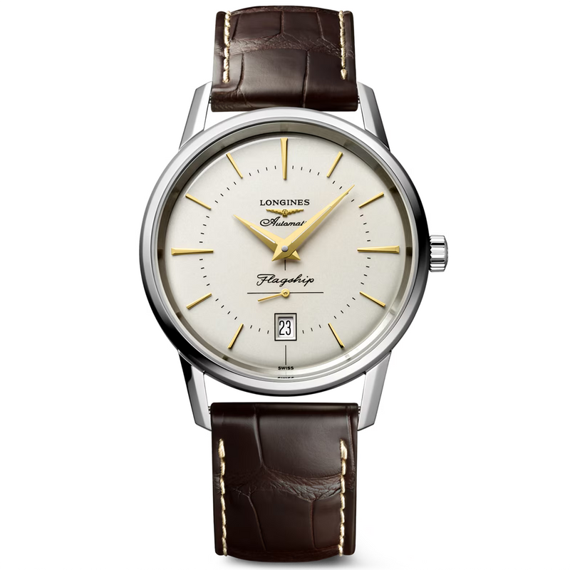 Flagship Heritage 38.5mm Ivory Dial Automatic Strap Watch
