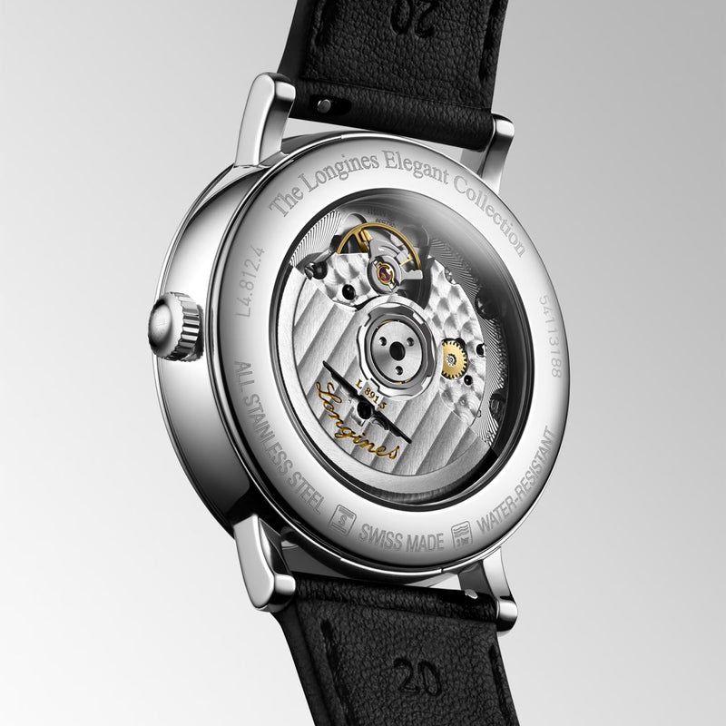 Longines Elegant Collection 39mm Automatic Strap Watch - Berry's Jewellers