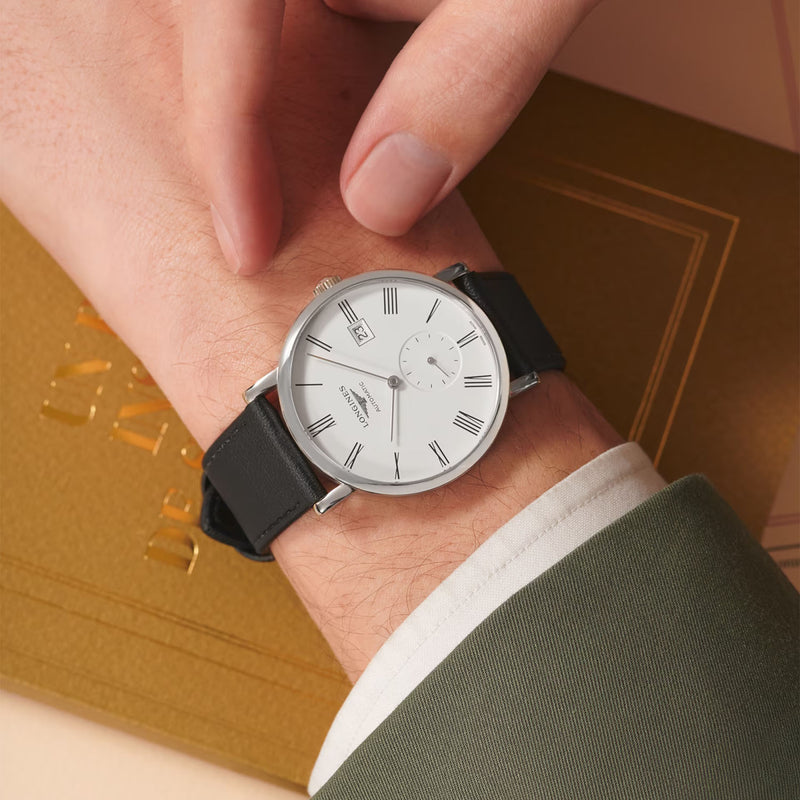 Longines Elegant Collection 39mm Automatic Strap Watch - Berry's Jewellers