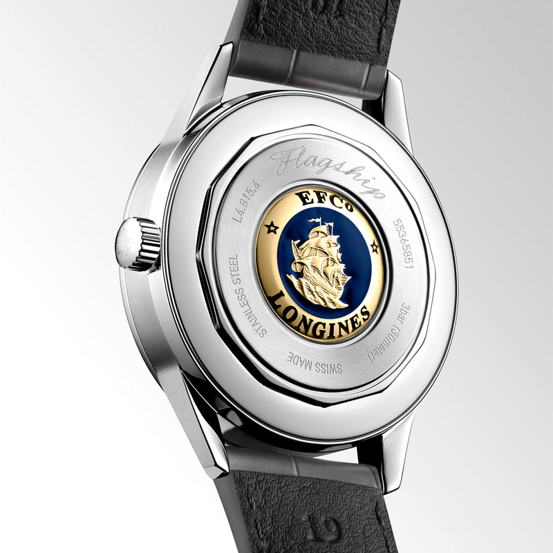 Flagship Heritage Moonphase 38.5mm Silver Dial Automatic Strap Watch