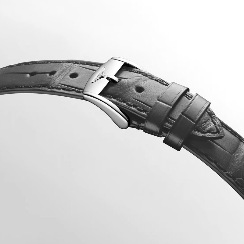 Flagship Heritage Moonphase 38.5mm Silver Dial Automatic Strap Watch