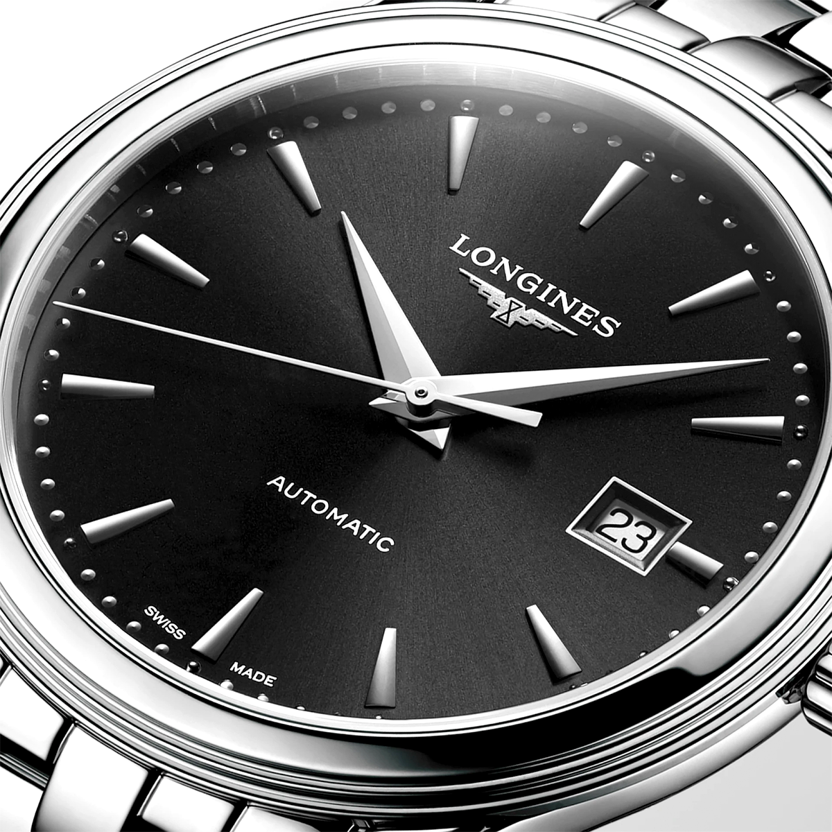 Flagship Classic 40mm Black Dial Steel Bracelet Automatic Watch