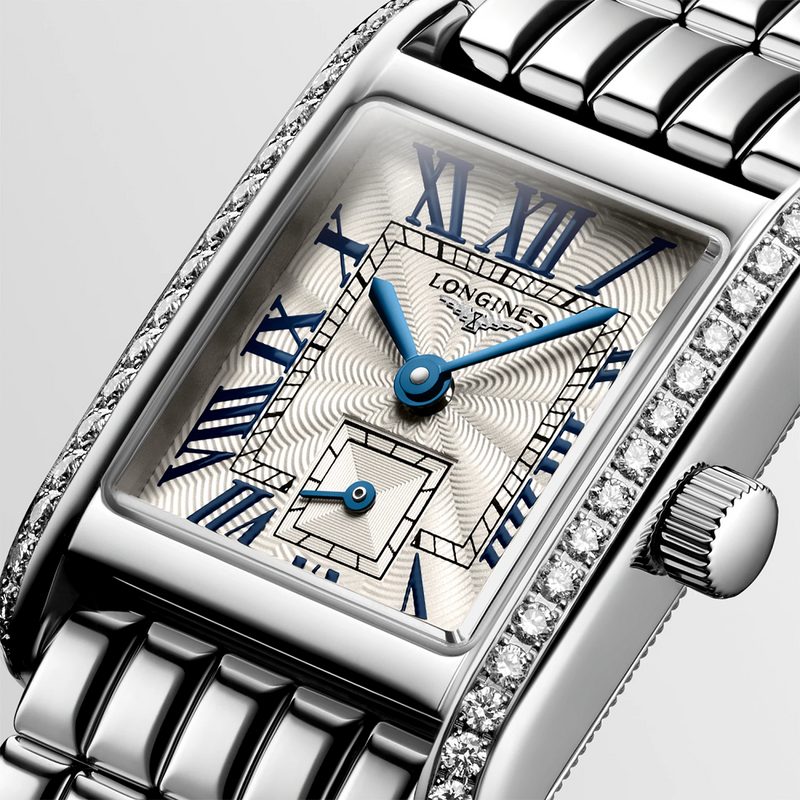 Mini DolceVita 21.5mm x 29mm Diamond Set Steel Bracelet Watch