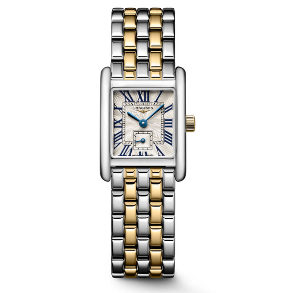 Longines Mini DolceVita Steel and Yellow Gold Bracelet Watch - Berry's Jewellers