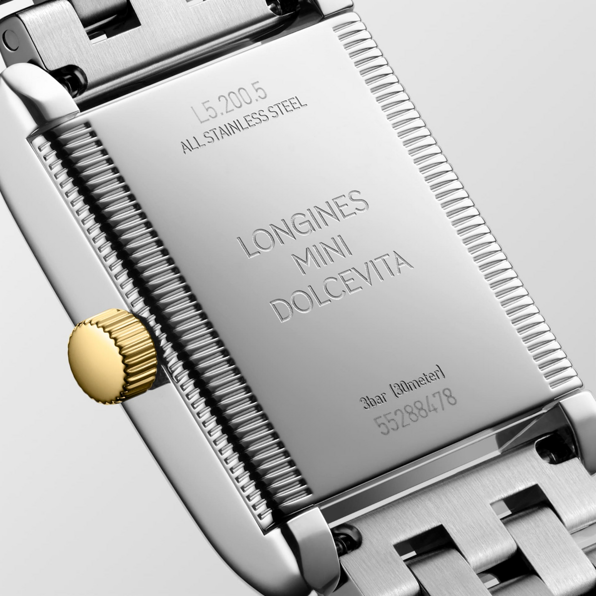 Longines Mini DolceVita Steel and Yellow Gold Bracelet Watch - Berry's Jewellers
