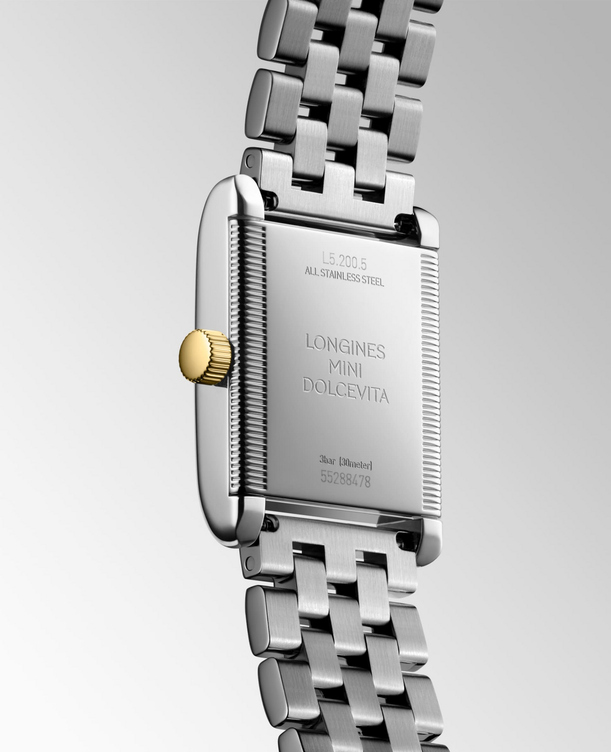 Longines Mini DolceVita Steel and Yellow Gold Bracelet Watch - Berry's Jewellers