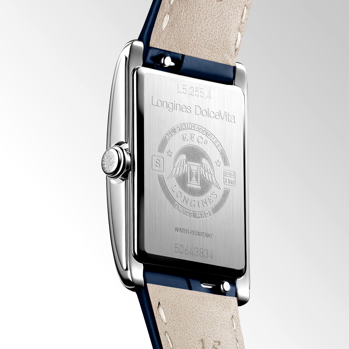 DolceVita 20.50mm x 32mm Steel Blue Strap Watch