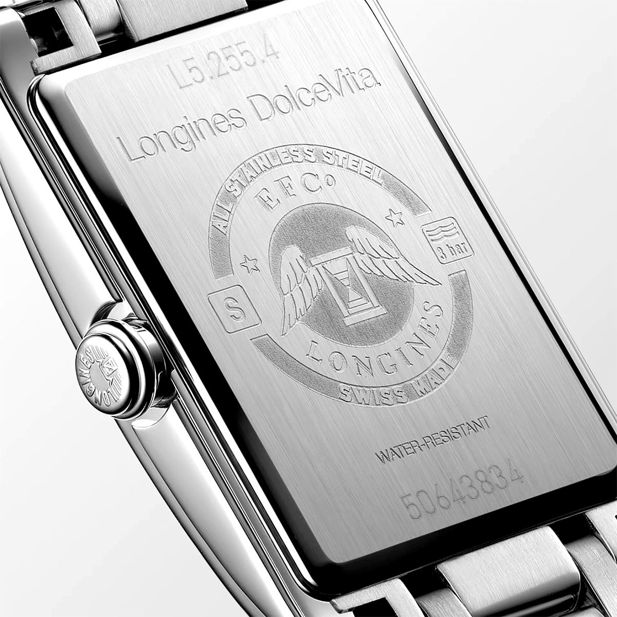 DolceVita 20.80mm x 32mm Silver Dial Steel Bracelet Ladies Watch