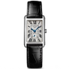 DolceVita 20.80mm x 32mm Silver Dial Black Strap Watch