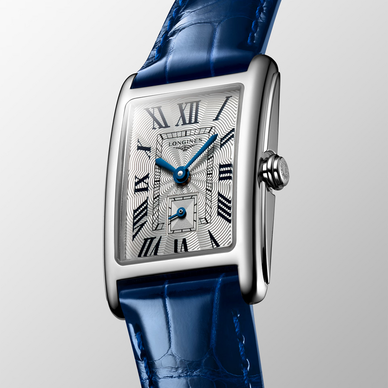 DolceVita 20.80mm x 32mm Silver Dial Blue Strap Ladies Watch
