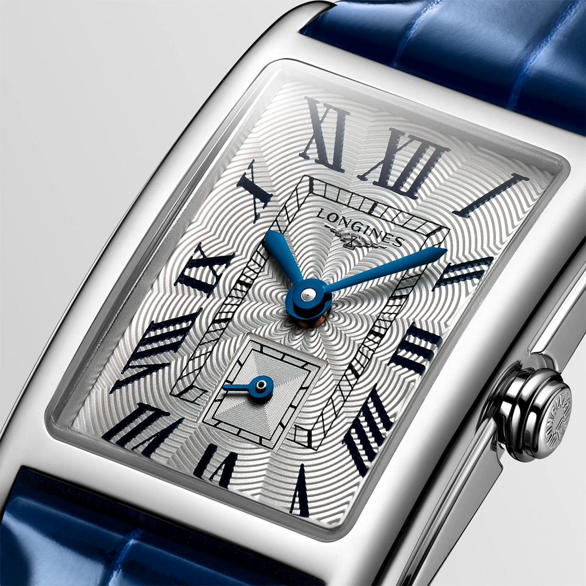 DolceVita 20.80mm x 32mm Silver Dial Blue Strap Ladies Watch