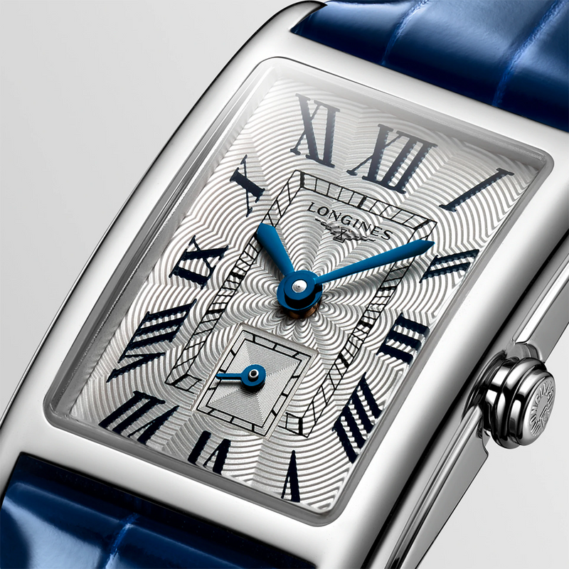 DolceVita 20.80mm x 32mm Silver Dial Blue Strap Ladies Watch