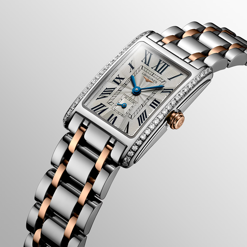 DolceVita 20.8mm x 32mm Steel & Rose Gold Diamond Set Watch