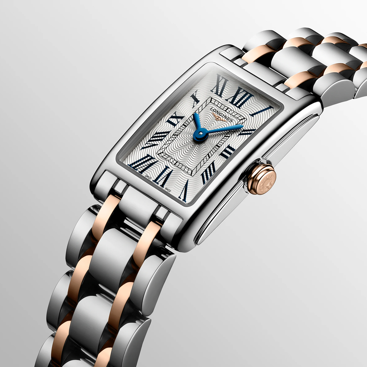 DolceVita 17.70mm x 27mm Silver Dial Two-Tone Bracelet Ladies Watch