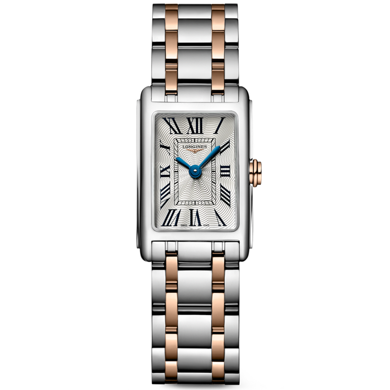 DolceVita 17.70mm x 27mm Silver Dial Two-Tone Bracelet Ladies Watch