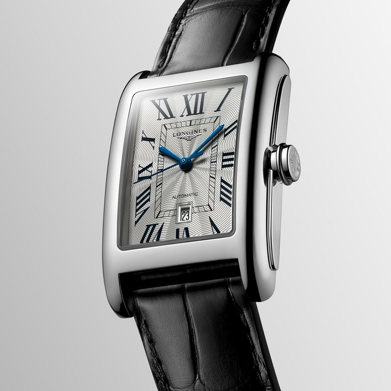 DolceVita 27.70mm x 43.80mm Silver Dial Black Strap Automatic Watch