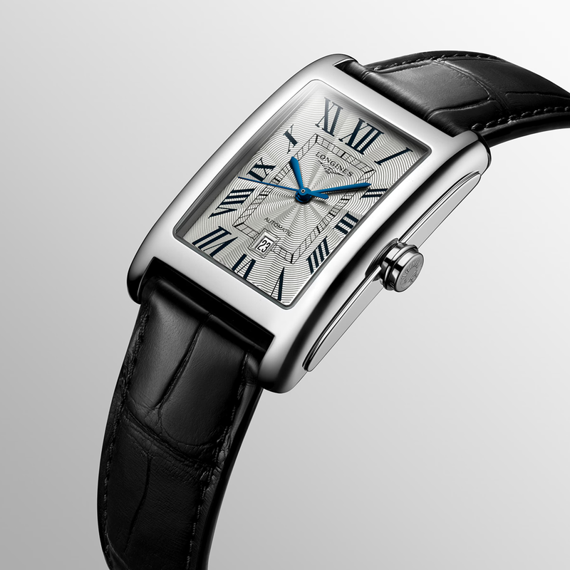 DolceVita 27.70mm x 43.80mm Silver Dial Black Strap Automatic Watch
