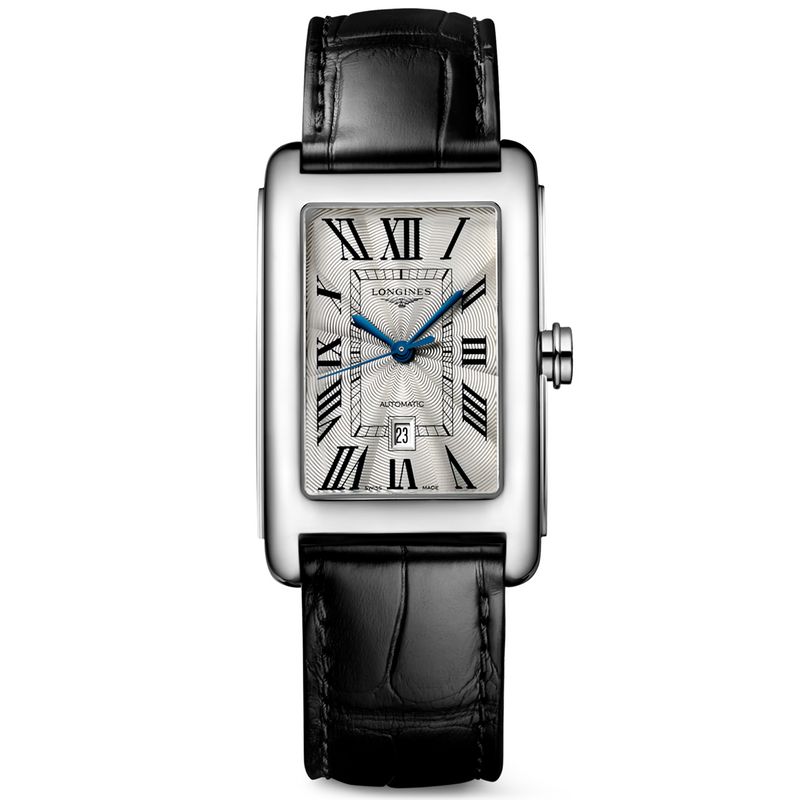 DolceVita 27.70mm x 43.80mm Silver Dial Black Strap Automatic Watch