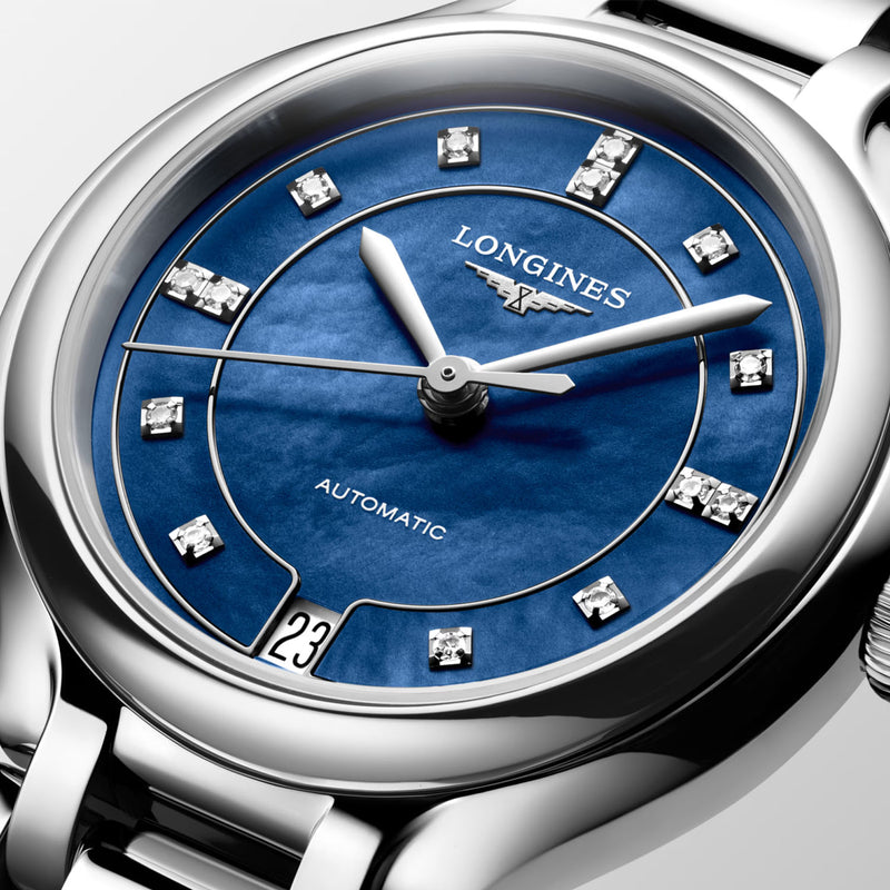 PrimaLuna 34mm Steel Automatic Bracelet  Watch