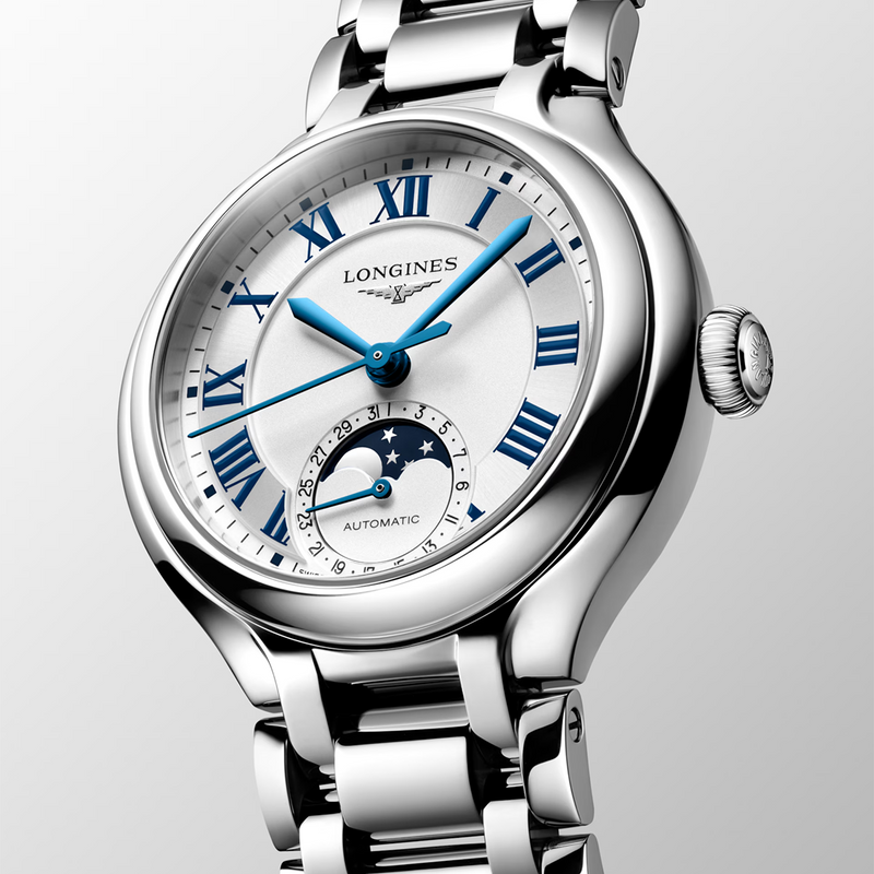 PrimaLuna Moonphase 34mm Steel Bracelet Ladies Automatic Watch