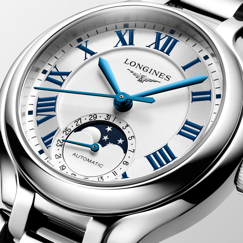 PrimaLuna Moonphase 34mm Steel Bracelet Ladies Automatic Watch