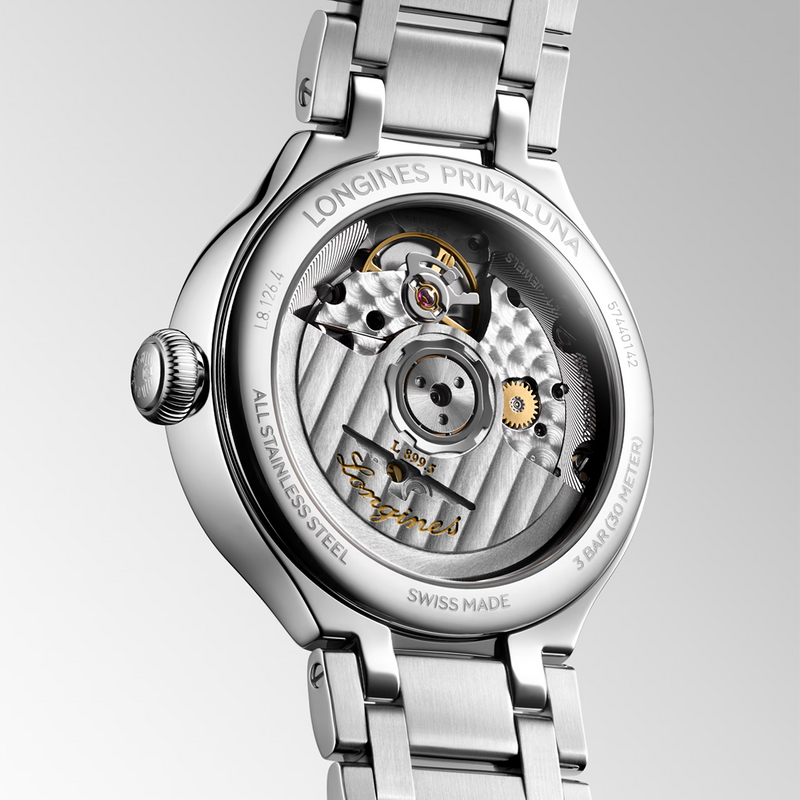 PrimaLuna Moonphase 34mm Steel Bracelet Ladies Automatic Watch