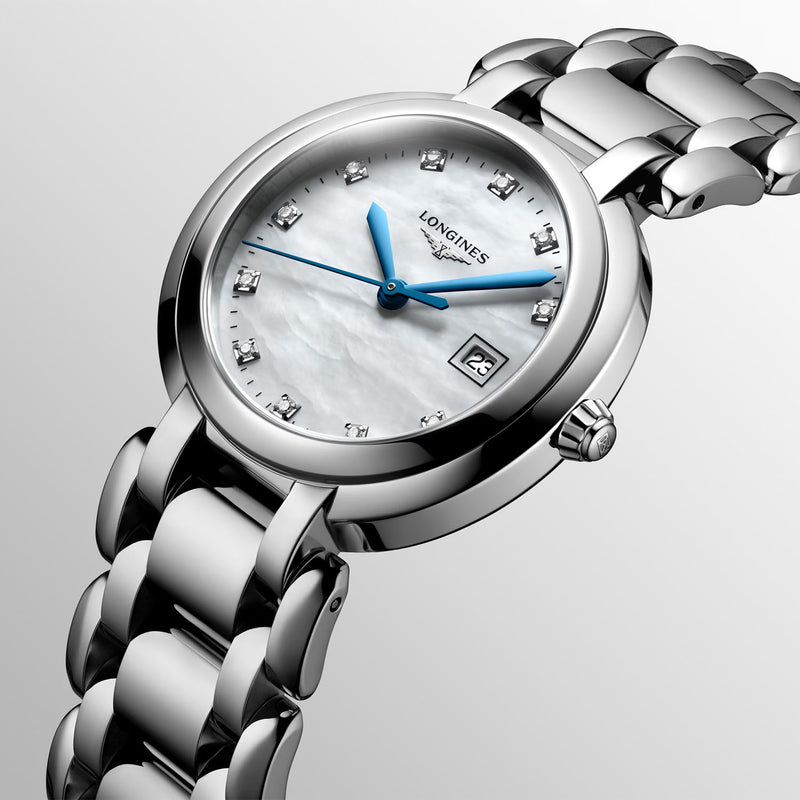 Longines PrimaLuna Moonphase 34mm Steel Automatic Bracelet Watch - Berry's Jewellers