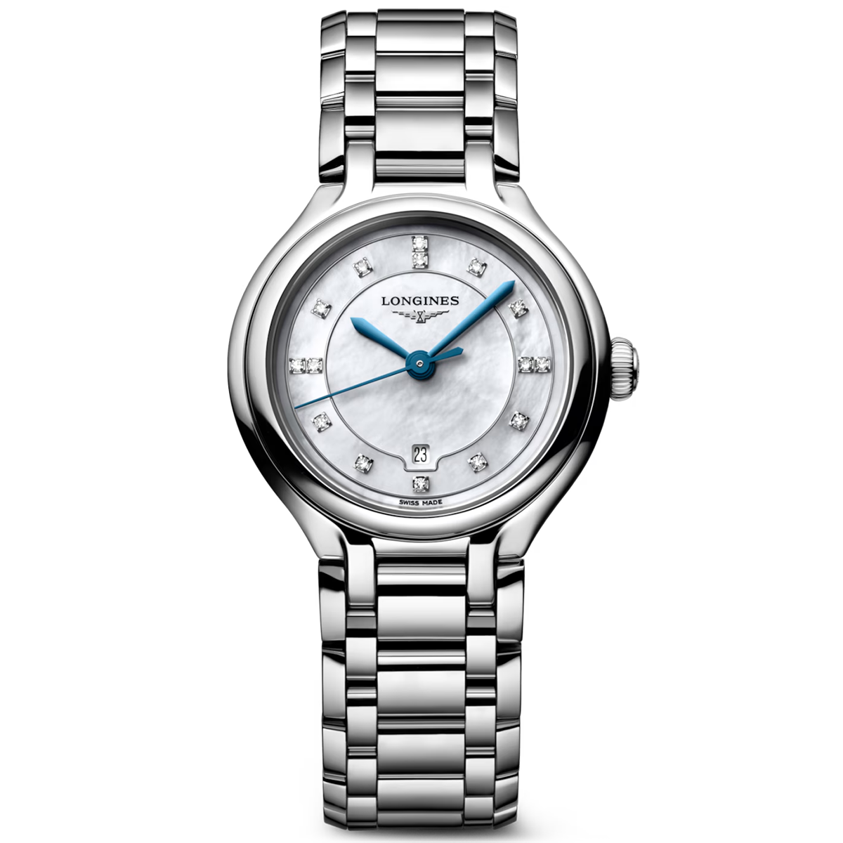PrimaLuna 30mm Mother of Pearl Diamond Set Dial Ladies Watch