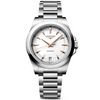Conquest 34mm White Dial Steel Bracelet Ladies Watch