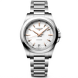 Conquest 34mm White Dial Steel Bracelet Ladies Watch