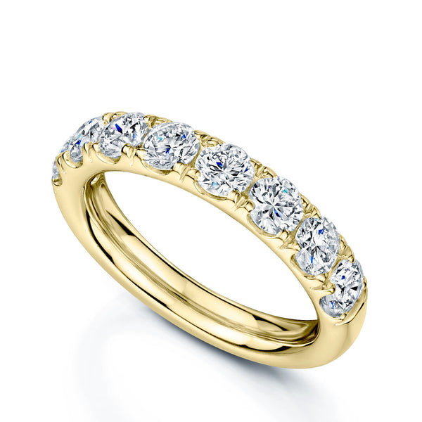 Berry's 18ct Yellow Gold Round Brilliant Cut Diamond Half Eternity Ring - Berry's Jewellers