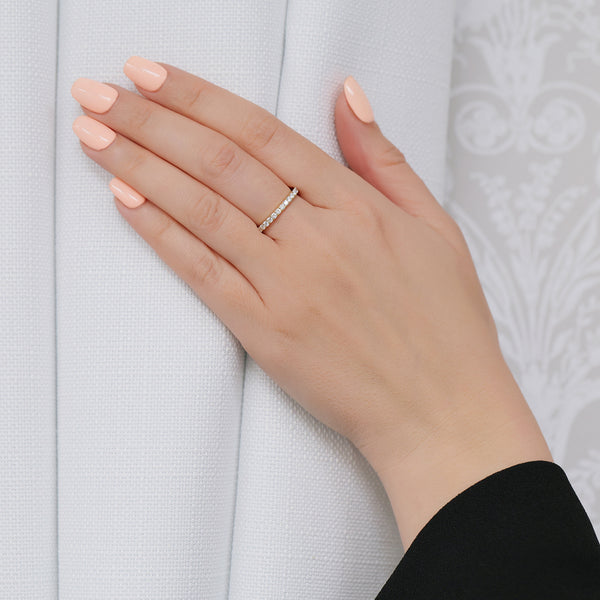 Berry's 18ct Yellow Gold Round Brilliant Cut Diamond Half Eternity Ring - Berry's Jewellers