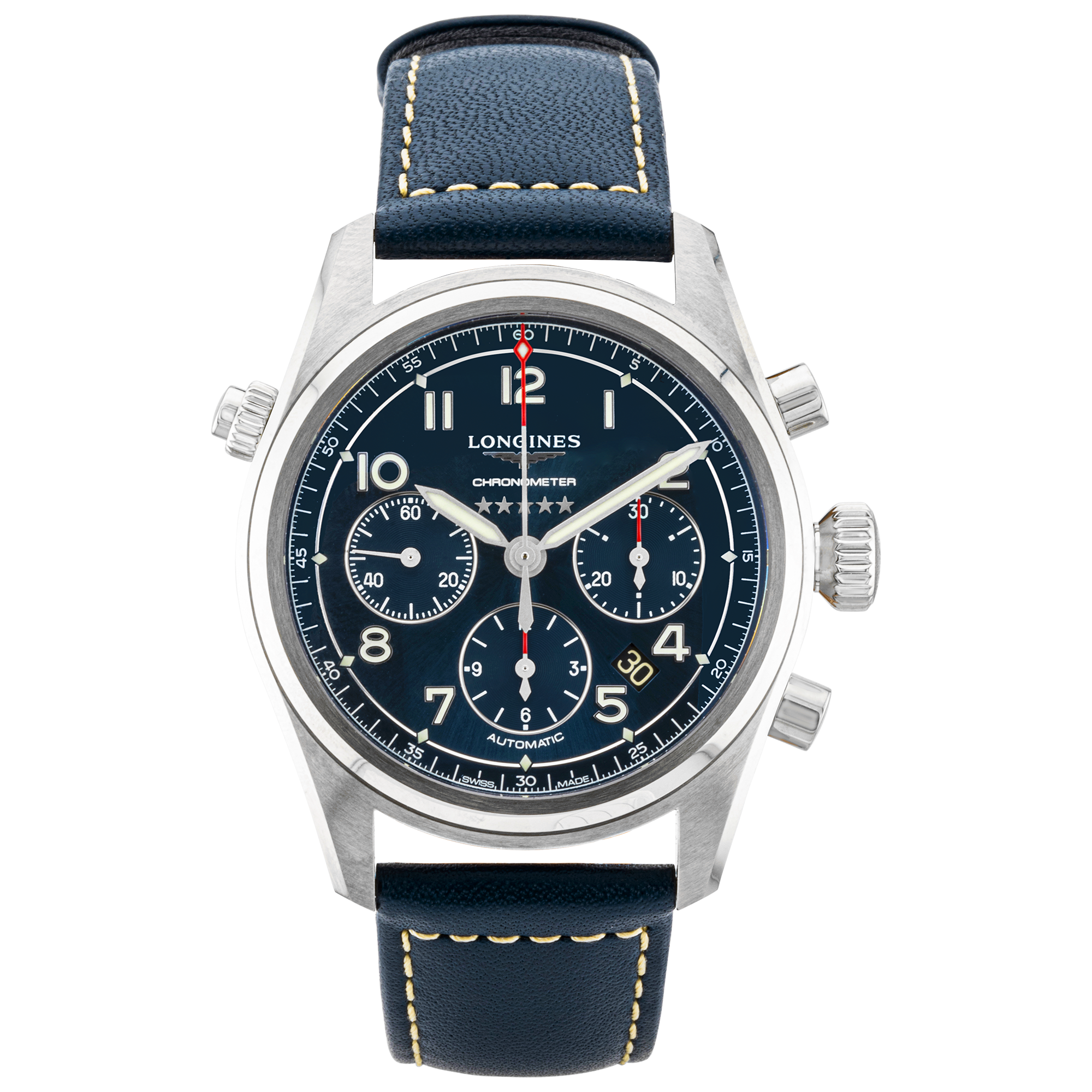 Longines Spirit Chronograph 42mm Blue Dial Automatic Watch (2021)