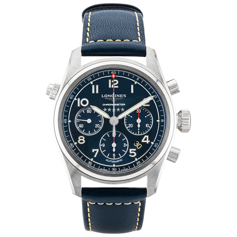 Longines Spirit Chronograph 42mm Blue Dial Automatic Watch (2021)