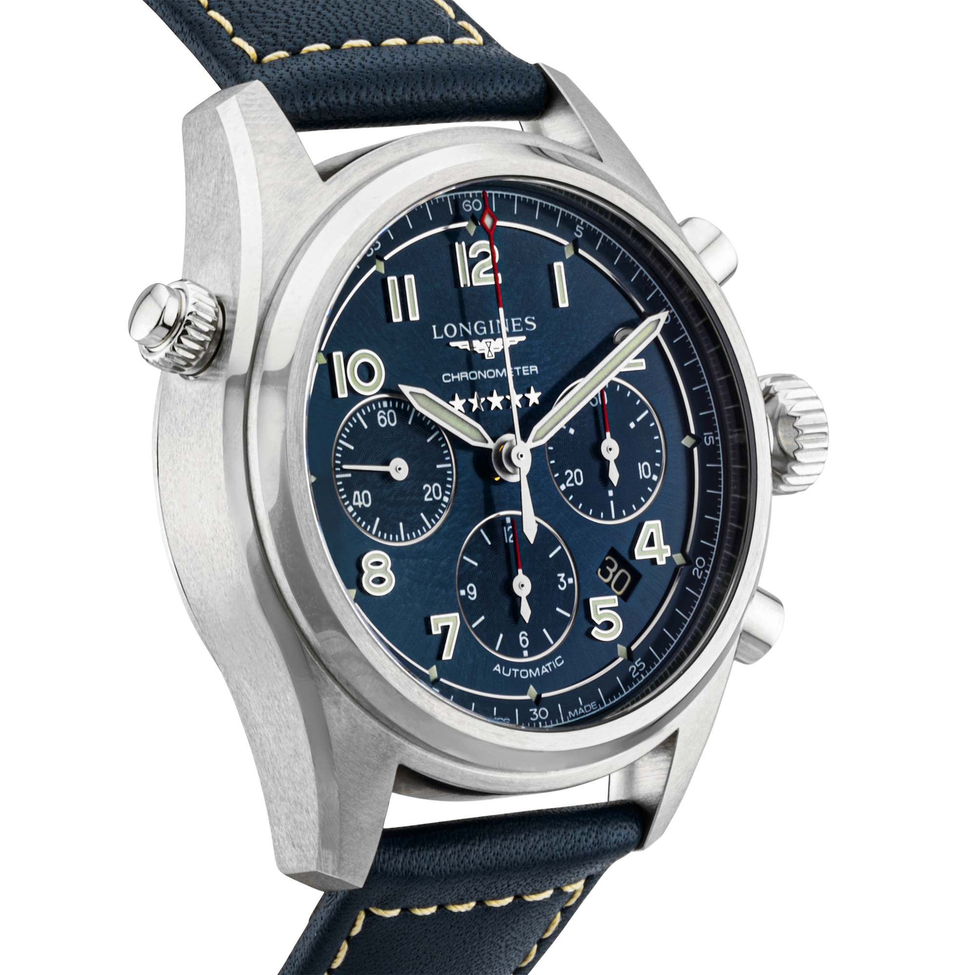 Longines Spirit Chronograph 42mm Blue Dial Automatic Watch (2021)