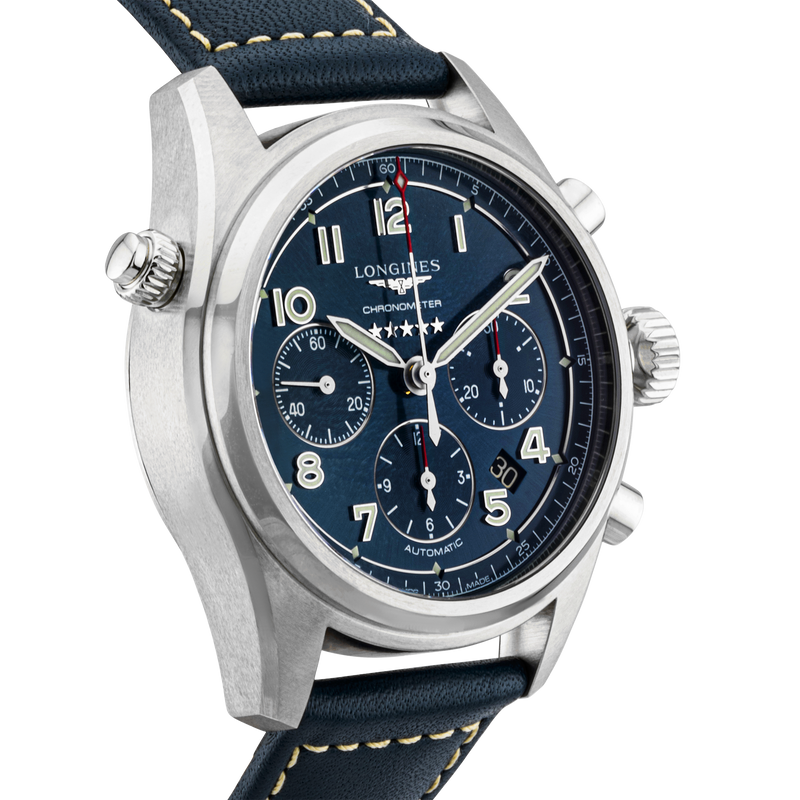 Longines Spirit Chronograph 42mm Blue Dial Automatic Watch (2021)
