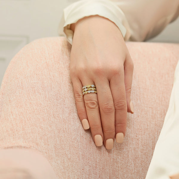 Berry's 18ct Yellow & White Gold Dress Ring With Fancy Shaped Yellow & White Diamonds - Berry's Jewellers