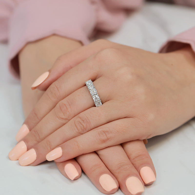 Berry's Platinum Round Brilliant-Cut Diamond 2.00ct Five Stone Half Eternity Ring - Berry's Jewellers