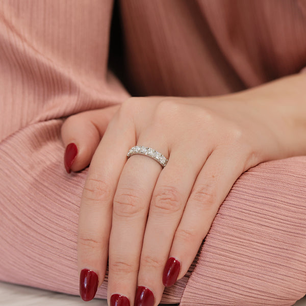 Berry's Platinum and Round Brilliant Cut Diamond Full Eternity Ring - Berry's Jewellers