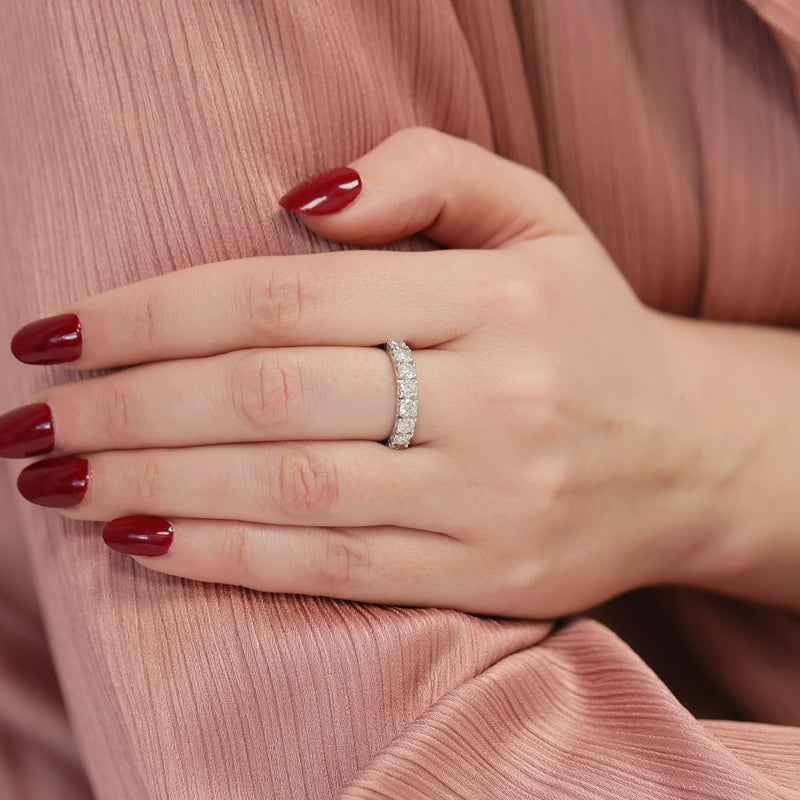 Berry's Platinum and Round Brilliant Cut Diamond Full Eternity Ring - Berry's Jewellers