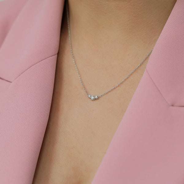 Berry's 18ct White Gold Three Stone Diamond Pendant - Berry's Jewellers