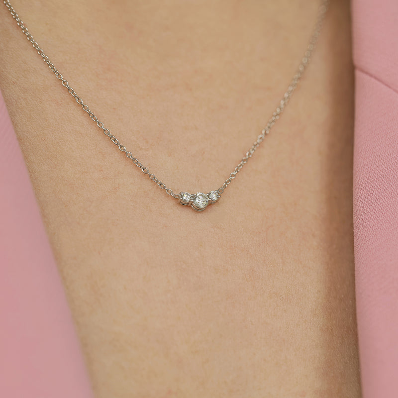 Berry's 18ct White Gold Three Stone Diamond Pendant - Berry's Jewellers