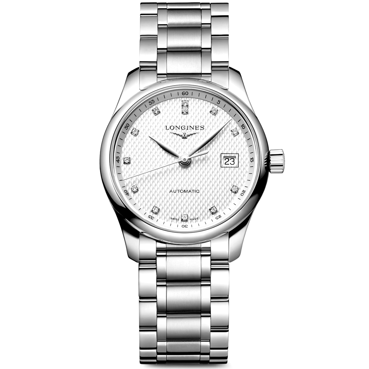 Master Collection 29mm Silver Diamond Dial Bracelet Watch