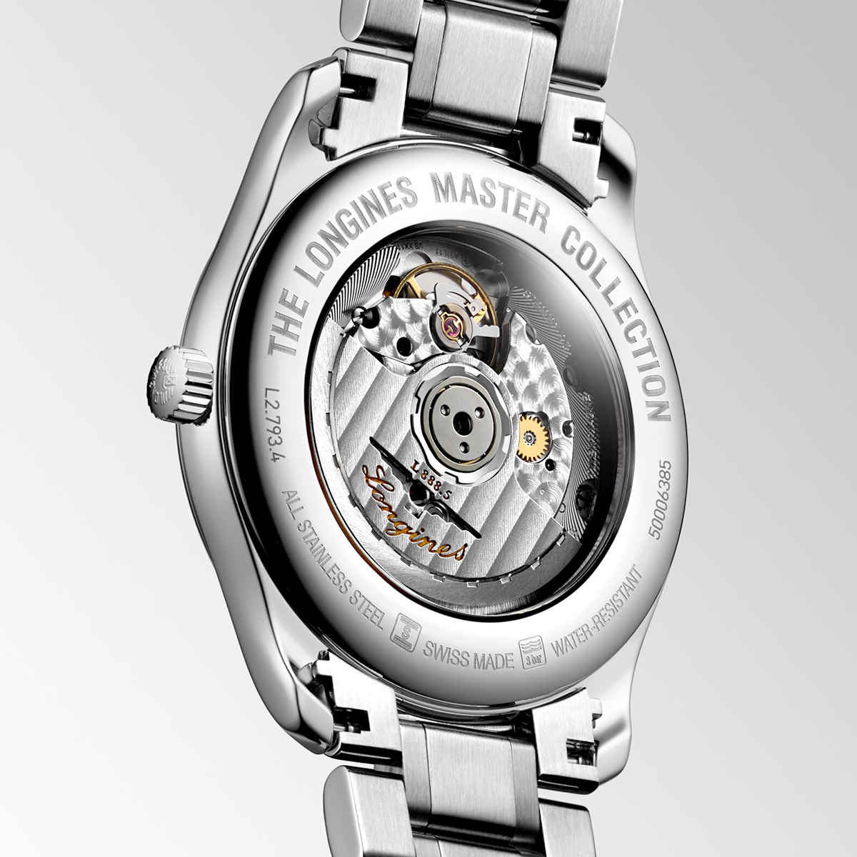 Master Collection 40mm Black Roman Dial Men's Bracelet Watch