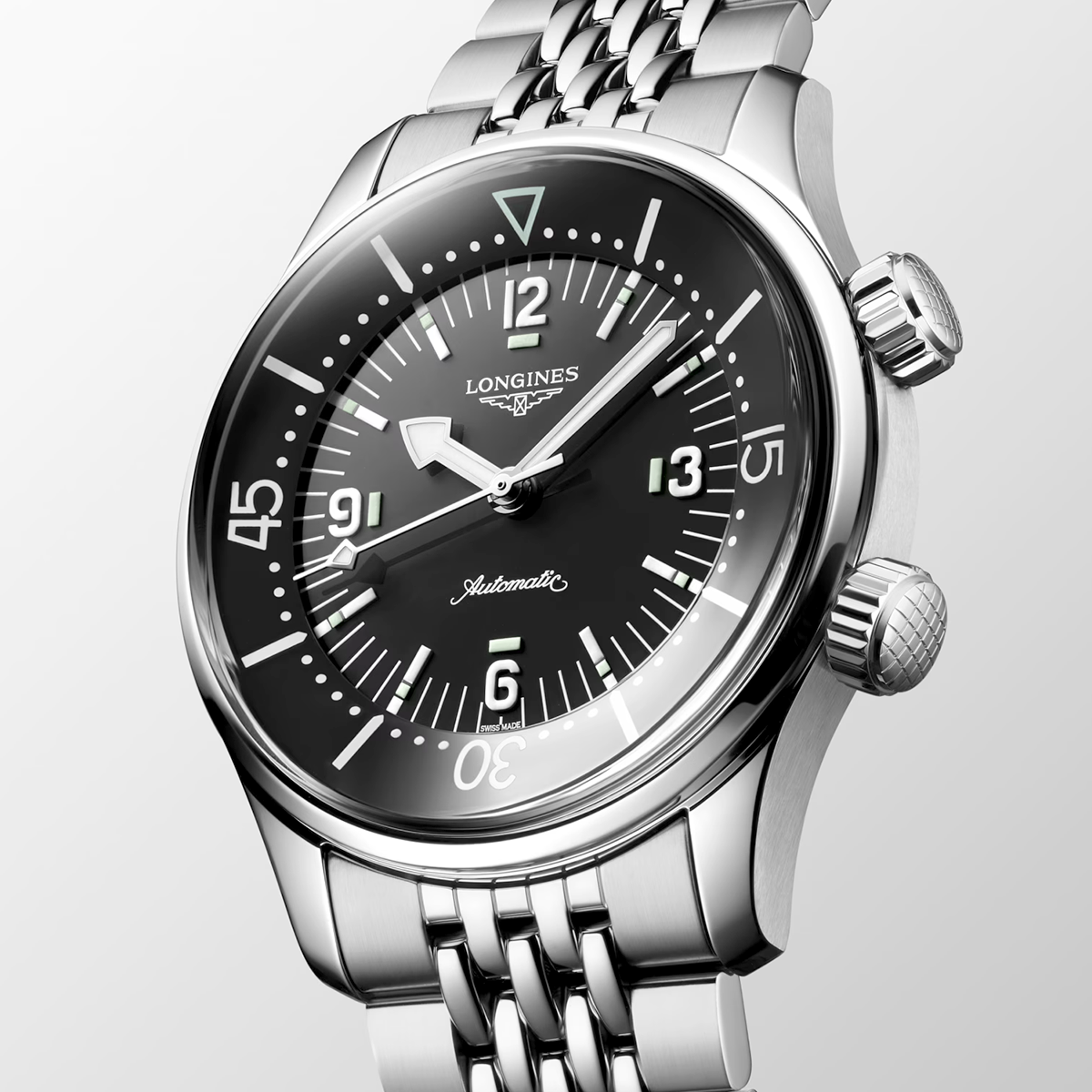 Legend Diver 39mm Black Dial Men's Automatic Bracelet Watch